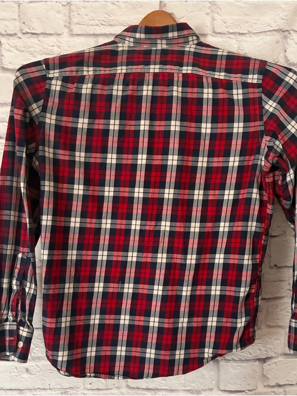 Banana Republic Red Plaid Button-Down Shirt - Men’s Medium